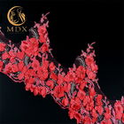 Фасонируйте Bridal ширине отделки 135cm шнурка цветка 3D Handmade вышитое красочное