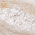 Haute Sequined вышитые ателье мод шнуруют цветок ткани роскошный