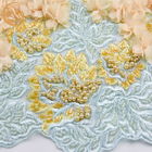 Отличительное флористическое украшение ручной работы шнурка 3D шнурует ткань для платья