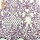 20% полиэстер ткани шнурка элегантности красивое Handmade для платья партии