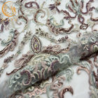 Bridal отбортованные 3D шнуруют ткань шнурка вышивки ткани устойчивую
