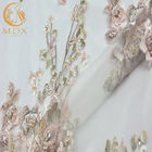 MDX печатает вышитой ширины ткани 140cm шнурка Handmade для платья
