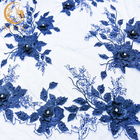 Темно-синее платье свадьбы шнурует ткань украшение 55 стразов ширины дюйма