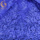 Голубая ширина картины цветка 135cm тканей MDX шнурка свадьбы элегантная