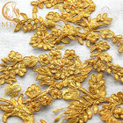 Вышивка золотого Sequin MDX чистая шнурует ширину 135cm для ткани
