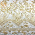 Ткань красивое вышитое Eco шнурка Sequin золота свободного образца дружелюбное