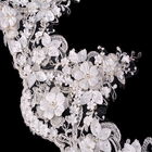 Вышивка славной отделки шнурка цветка платья свадьбы 3D грациозная для одежды