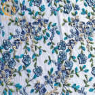 Африканская Multi ткань Applique цветка цветов 3D отбортовала крен 13.72m
