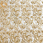 Золото Тюль вышило вышитой бисером тяжелой Handmade ткани шнурка для платьев