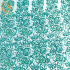 Подгонянная зеленая Bridal Handmade вышитая бисером ткань шнурка