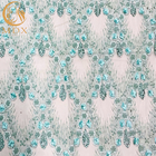 Вышивка элегантной вышитой бисером ткани шнурка цветка украшения 3D Handmade чистая