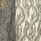 Картина вышитой бисером ткани шнурка вышивки Handmade особенная для платья свадьбы