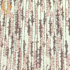 Пурпурная ткань шнурка цветка 3D с вышитой бисером вышивкой на сетке нейлона