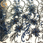Первоклассная Sequined вышитая бисером Bridal ткань шнурка вышивки двором