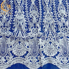Ткань шнурка Sequin французской последовательности белая Bridal для платья свадьбы