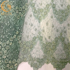 Шарики Handmade зеленой сетки восхитительные шнуруют ткань для делать платья
